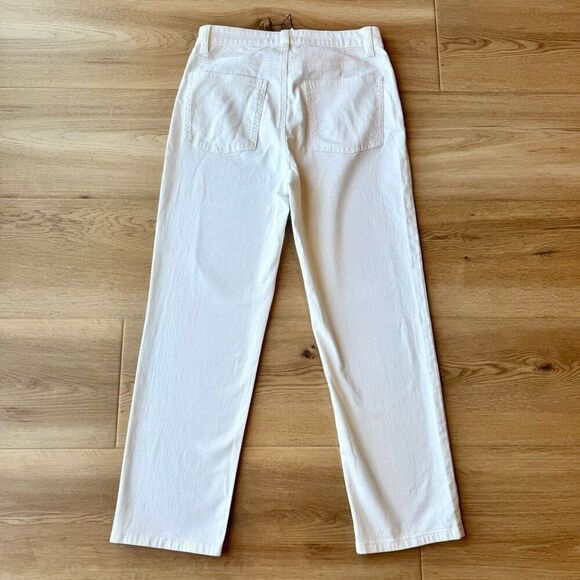 NWT Eileen Fisher White Straight Ankle Pant Jeans - Picture 4 of 4